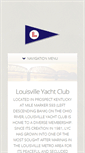 Mobile Screenshot of louisvilleyachtclub.org
