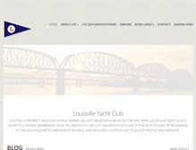 Tablet Screenshot of louisvilleyachtclub.org
